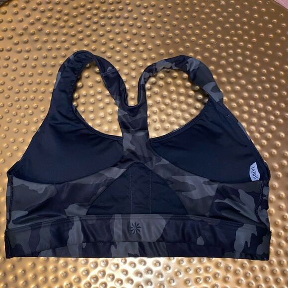 ATHLETA Ultimate Printed Camo Bra Olive Green Women’s Size Small - Picture 5 of 8